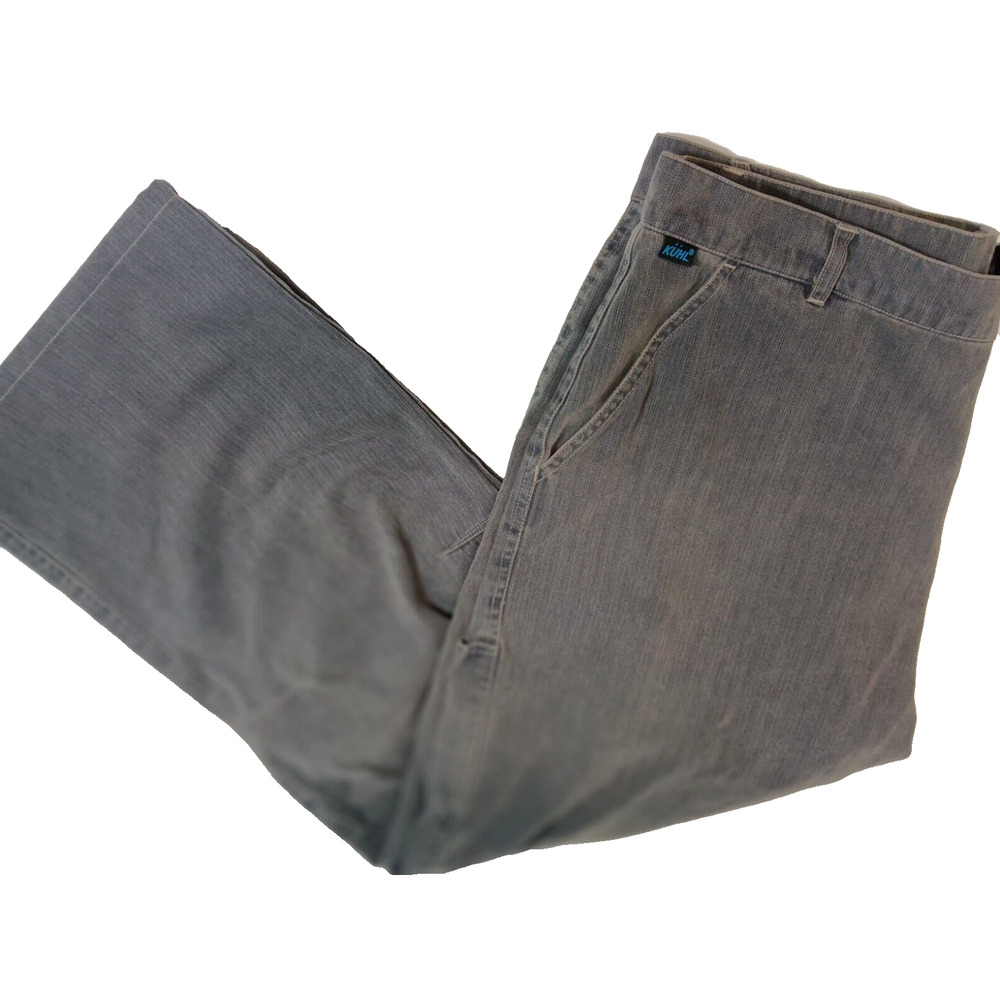 KUHL Rydr Pants Men's 36 x 32 Jeans Gray Hiking Patina Dye